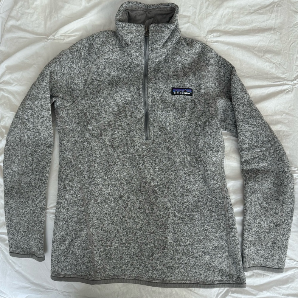 Patagonia Better Sweater Grey Quarter Half 1/4 Zip NWOT